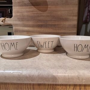 Rae Dunn White 'Home Sweet Home' Bowls
